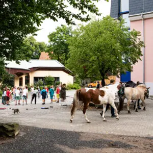 Elèves en Allemagne chez notre école partenaire
